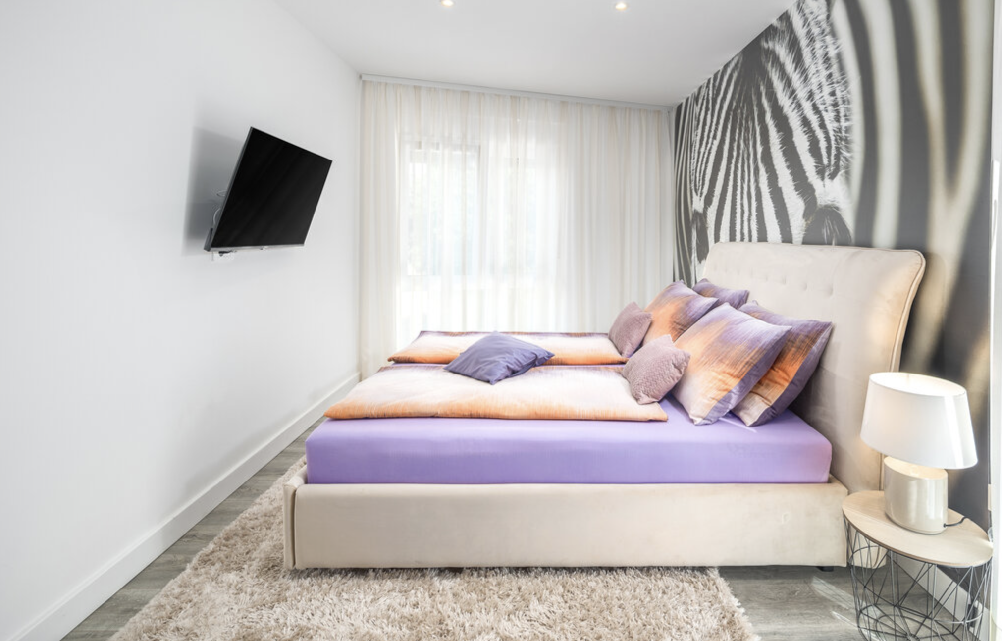 Villa Mia bedroom with soft natural light
